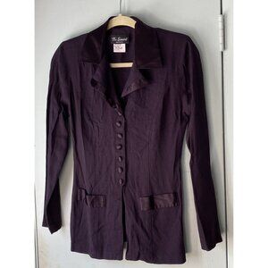 Vintage Blouse Purple Jacket Style Be Smart USA Junior 7/8